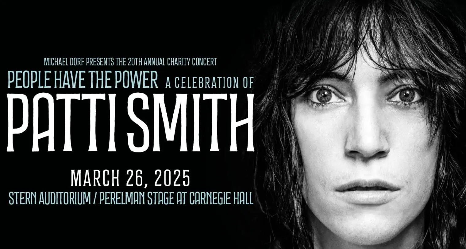 Chrissie Hynde, Glen Hansard, Jim Jarmusch, Susanna Hoffs and Jesse Malin Join Lineup for The Music of Patti Smith Benefit Concert